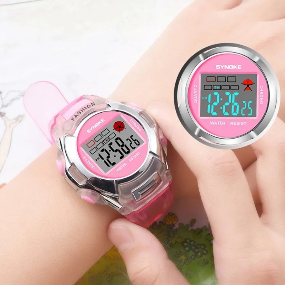 Pink  LED Digital Watch - Picture 6 of 10